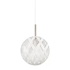 Lampa Wisząca Chanpen 26 Cm Biała Forestier