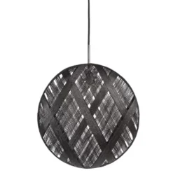 Lampa Wisząca Chanpen 52 Cm Czarna Forestier