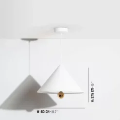 Lampa Wisząca Cherry L Biała Petite Friture