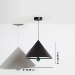Lampa Wisząca Cherry L Czarna Petite Friture