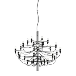Lampa Wisząca 2097/30 Clear Bulbs Chromowana Flos