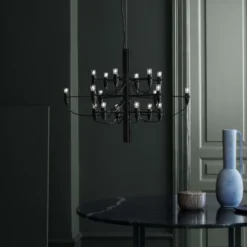 Lampa Wisząca 2097/18 Clear Bulbs Czarna Matowa Flos
