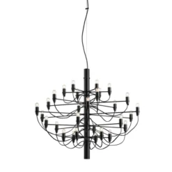 Lampa Wisząca 2097/30 Clear Bulbs Matowa Czarna Flos