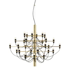 Lampa Wisząca 2097/30 Clear Bulbs Mosiężna Flos