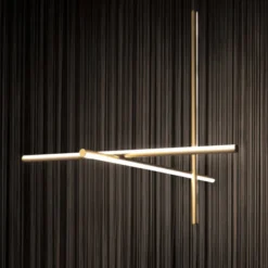 Lampa Wisząca Coordinates S1 Aluminium W Kolorze Szampańskim Flos