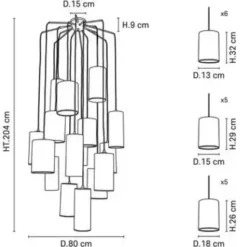 Lampa Wisząca Cosiness 16L Market Set
