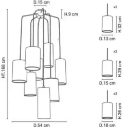 Lampa Wisząca Cosiness 8L Market Set