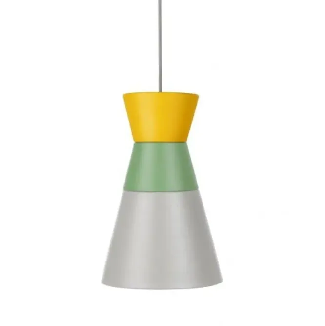 Lampa Wisząca Dance All Night Żółto-Zielono-Szara Grupa Products