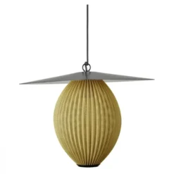 Lampa Wisząca Do Ogrodu Satellite 27 Cm Musztardowa Gubi