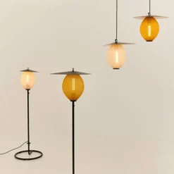 Lampa Wisząca Do Ogrodu Satellite 27 Cm Kremowa Biel Gubi