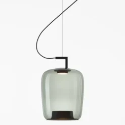Lampa Wisząca Double Long Przydymiona Szara Brokis