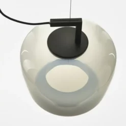 Lampa Wisząca Double Long Przydymiona Szara Brokis