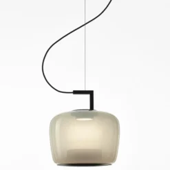 Lampa Wisząca Double Medium Przydymiona Szara Brokis