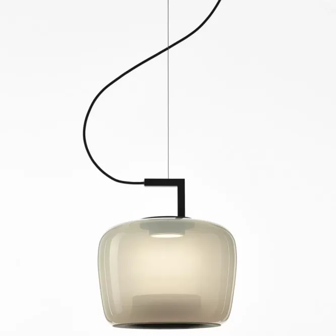 Lampa Wisząca Double Medium Przydymiona Szara Brokis