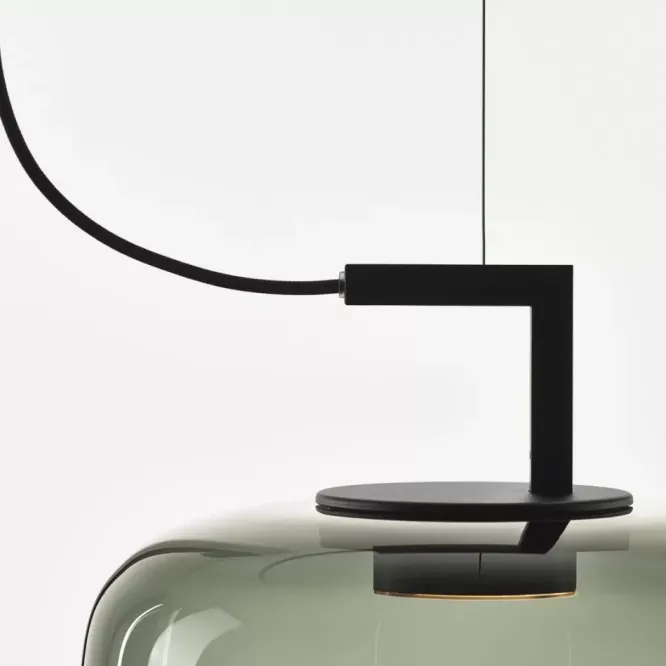 Lampa Wisząca Double Medium Przydymiona Szara Brokis