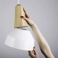 Lampa Wisząca Eikon Basic Biała Jesion Schneid