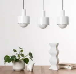 Lampa Wisząca Enkel 3 Biała Ummo