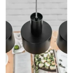 Lampa Wisząca Enkel 3 Czarna Ummo