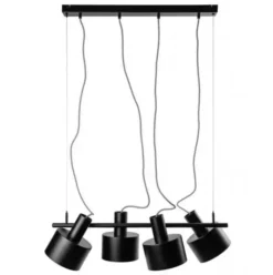 Lampa Wisząca Enkel 4 Czarna Ummo
