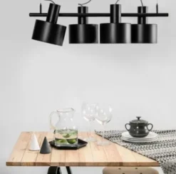 Lampa Wisząca Enkel 4 Czarna Ummo