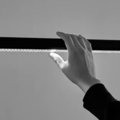 Lampa Wisząca Factor Linear Soft Black Hay