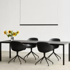 Lampa Wisząca Factor Linear Soft Black Hay