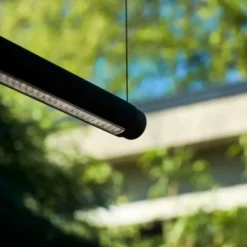 Lampa Wisząca Factor Linear Soft Black Hay