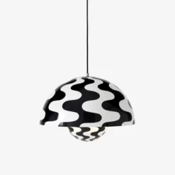 Lampa Wisząca Flowerpot Vp2 Biało-Czarna Andtradition