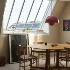 Lampa Wisząca Flowerpot Vp2 Czerwona Andtradition