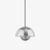 Lampa Wisząca Flowerpot Vp1 Polerowana Stal Nierdzewna Andtradition