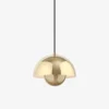 Lampa Wisząca Flowerpot Vp1 Polerowany Mosiądz Andtradition