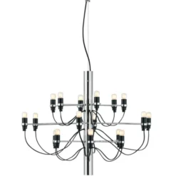 Lampa Wisząca 2097/18 Frosted Bulbs Chromowana Flos