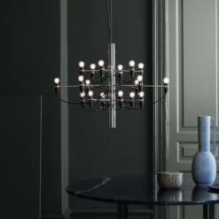 Lampa Wisząca 2097/18 Frosted Bulbs Chromowana Flos