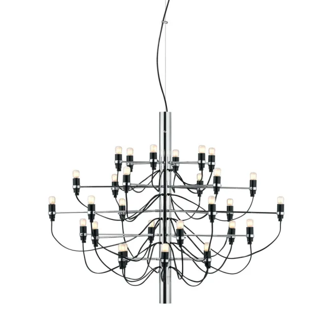 Lampa Wisząca 2097/30 Frosted Bulbs Chromowana Flos