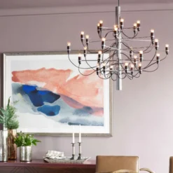 Lampa Wisząca 2097/30 Frosted Bulbs Chromowana Flos