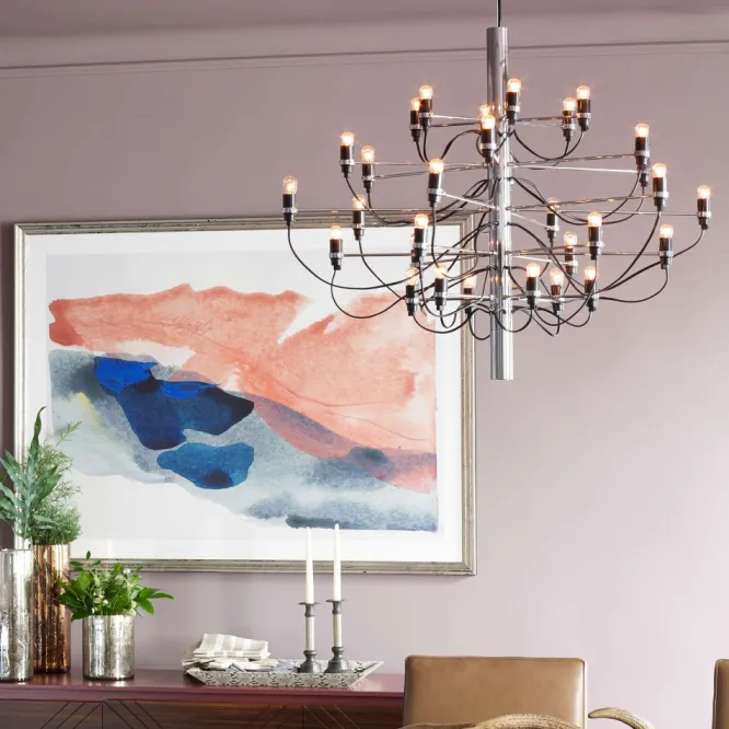 Lampa Wisząca 2097/30 Frosted Bulbs Chromowana Flos