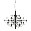 Lampa Wisząca 2097/30 Frosted Bulbs Czarna Matowa Flos