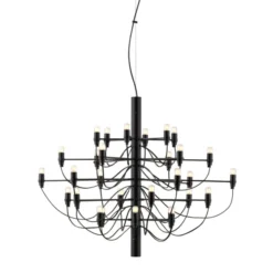 Lampa Wisząca 2097/30 Frosted Bulbs Czarna Matowa Flos