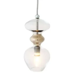 Lampa Wisząca Futura Przezroczysto-Platynowa 24 Cm Ebb&Flow