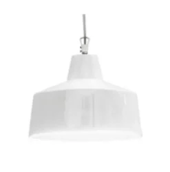 Lampa Wisząca Gangster Biała 28 Cm Karman