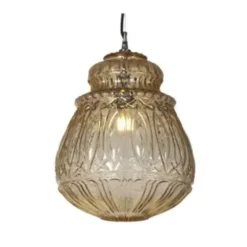 Lampa Wisząca Ginger 30X37 Cm Jasnożółta Karman