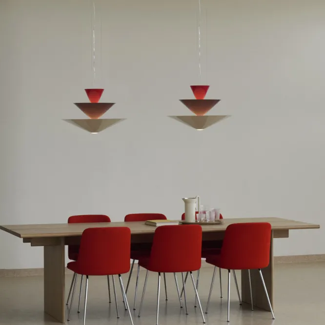 Lampa Wisząca Gio Ln14 Czerwona Andtradition