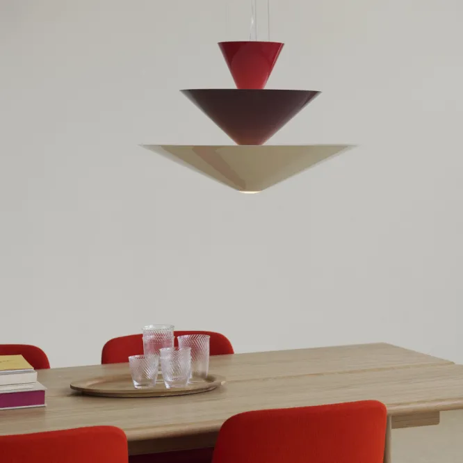 Lampa Wisząca Gio Ln15 Czerwona Andtradition
