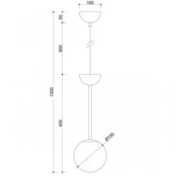 Lampa Wisząca Gladio Biała Ummo