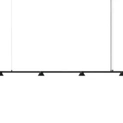 Lampa Wisząca Hat Linear 167 Cm Czarna Normann Copenhagen