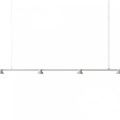 Lampa Wisząca Hat Linear 167 Cm Jasnoszara Normann Copenhagen