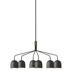 Lampa Wisząca Howard 6-Ramienna Gunmetal Gubi