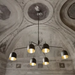 Lampa Wisząca Howard 6-Ramienna Gunmetal Gubi