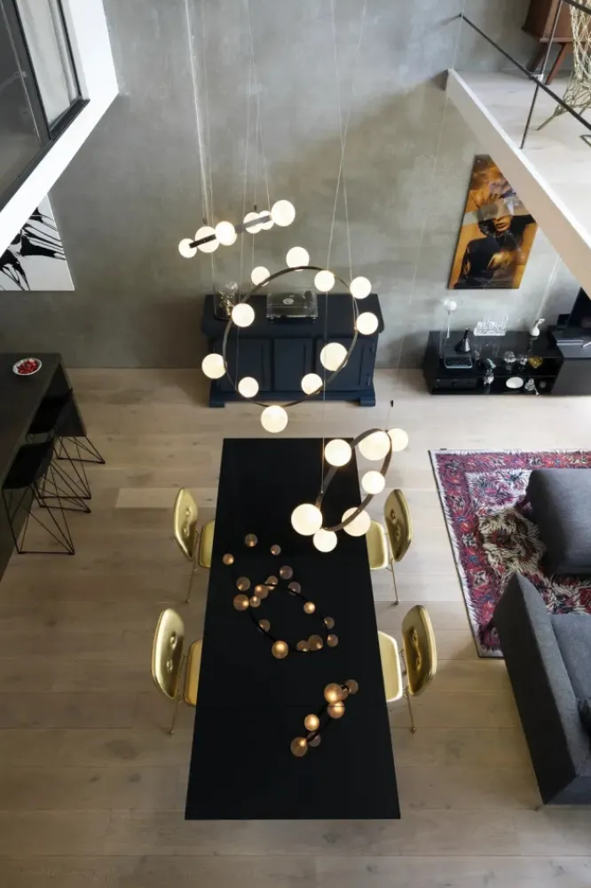 Lampa Wisząca Hubble Bubble 7 Frosted Spheres Moooi