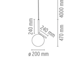 Lampa Wisząca Ic S1 Chromowana Flos